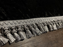 Load image into Gallery viewer, Black Crushed Velvet With Silver/Jewel Tassel