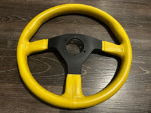 Load image into Gallery viewer, Victoria 355mm Yellow Leather Wheel