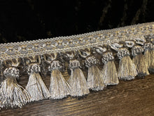 Load image into Gallery viewer, Black Crushed Velvet With Silver/Jewel Tassel