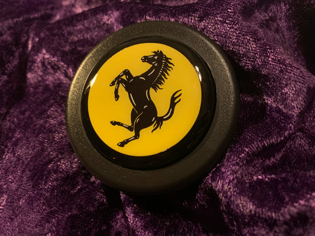 Prancing Horse Horn Button