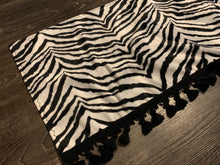 Load image into Gallery viewer, Zebra Faux Fur Dashmat
