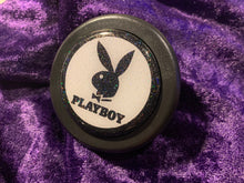 Load image into Gallery viewer, Playboy White Glitter Horn Button