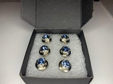 Load image into Gallery viewer, Handmade Light Sapphire Jeweled Steering Wheel Hardware