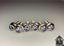 Load image into Gallery viewer, Handmade Tanzanite Jeweled Steering Wheel Hardware