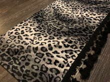 Load image into Gallery viewer, Snow Leopard Faux Fur Dashmat
