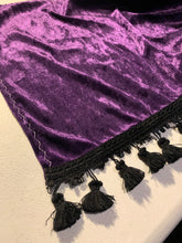 Load image into Gallery viewer, Purple Crushed Velvet With Black Tassel