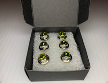 Load image into Gallery viewer, Handmade Olive Green Jeweled Steering Wheel Hardware