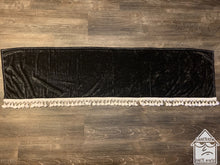 Load image into Gallery viewer, Black Crushed Velvet With White Tassel