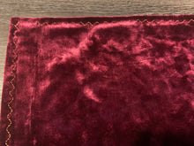 Load image into Gallery viewer, Burgundy Crushed Velvet With Black/Gold Tassel