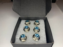 Load image into Gallery viewer, Handmade Aquamarine Jeweled Steering Wheel Hardware