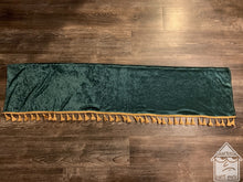 Load image into Gallery viewer, Green Crushed Velvet With Gold Tassel