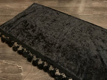 Load image into Gallery viewer, Triple Black Crushed Velvet Dashmat