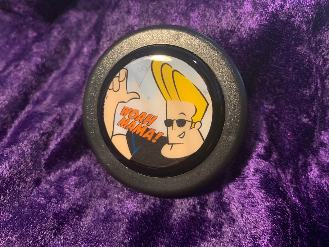 Handmade Johnny Bravo Horn Button