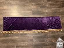Load image into Gallery viewer, Purple Crushed Velvet With Gold Tassel