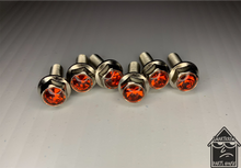Load image into Gallery viewer, Handmade Fire Orange Jeweled Steering Wheel Hardware