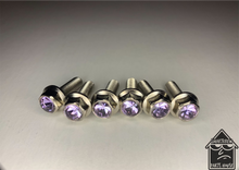 Load image into Gallery viewer, Handmade Violet Purple Jeweled Steering Wheel Hardware