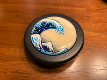 Load image into Gallery viewer, Hand Painted Great Wave Horn Button