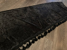 Load image into Gallery viewer, Triple Black Crushed Velvet Dashmat