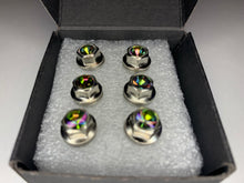 Load image into Gallery viewer, Handmade Smoked Color Shift Jeweled Steering Wheel Hardware