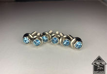 Load image into Gallery viewer, Handmade Aquamarine Jeweled Steering Wheel Hardware