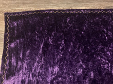Load image into Gallery viewer, Purple Crushed Velvet With Black/Gold Tassel