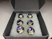 Load image into Gallery viewer, Handmade Tanzanite Jeweled Steering Wheel Hardware