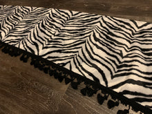 Load image into Gallery viewer, Zebra Faux Fur Dashmat