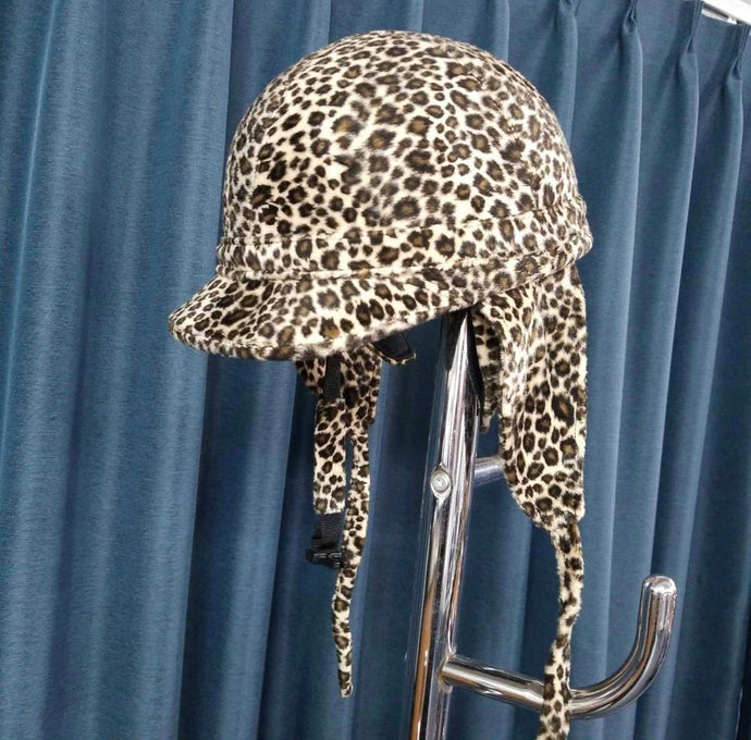 Leopard Print Half Helmet