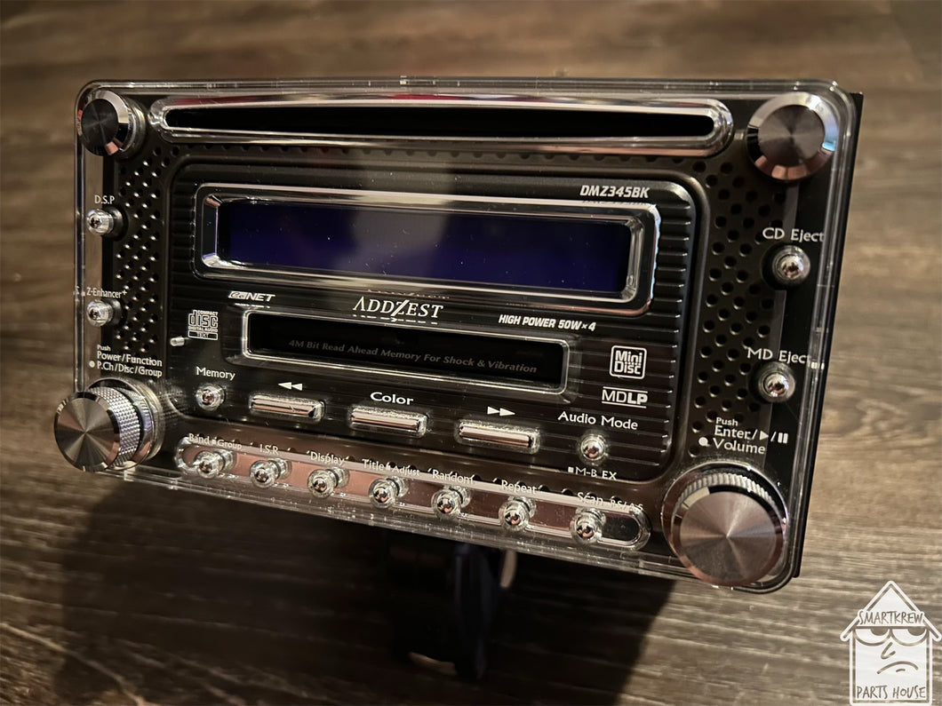 Addzest DMZ345BK Acrylic Double Din Radio W/ Bluetooth