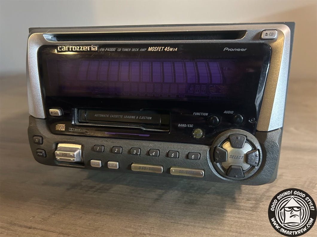 Pioneer Carrozzeria FH-P4000 Double Din Radio W/ Bluetooth