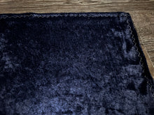Load image into Gallery viewer, Navy Crushed Velvet With Silver/Jewel Tassel
