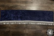 Load image into Gallery viewer, Navy Crushed Velvet With Silver/Jewel Tassel
