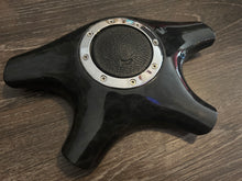 Load image into Gallery viewer, WD 350mm Black Burlwood/Leather Combination Wheel
