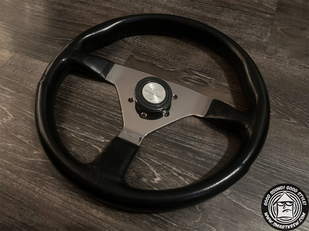 Comusa 340mm Black Leather Wheel