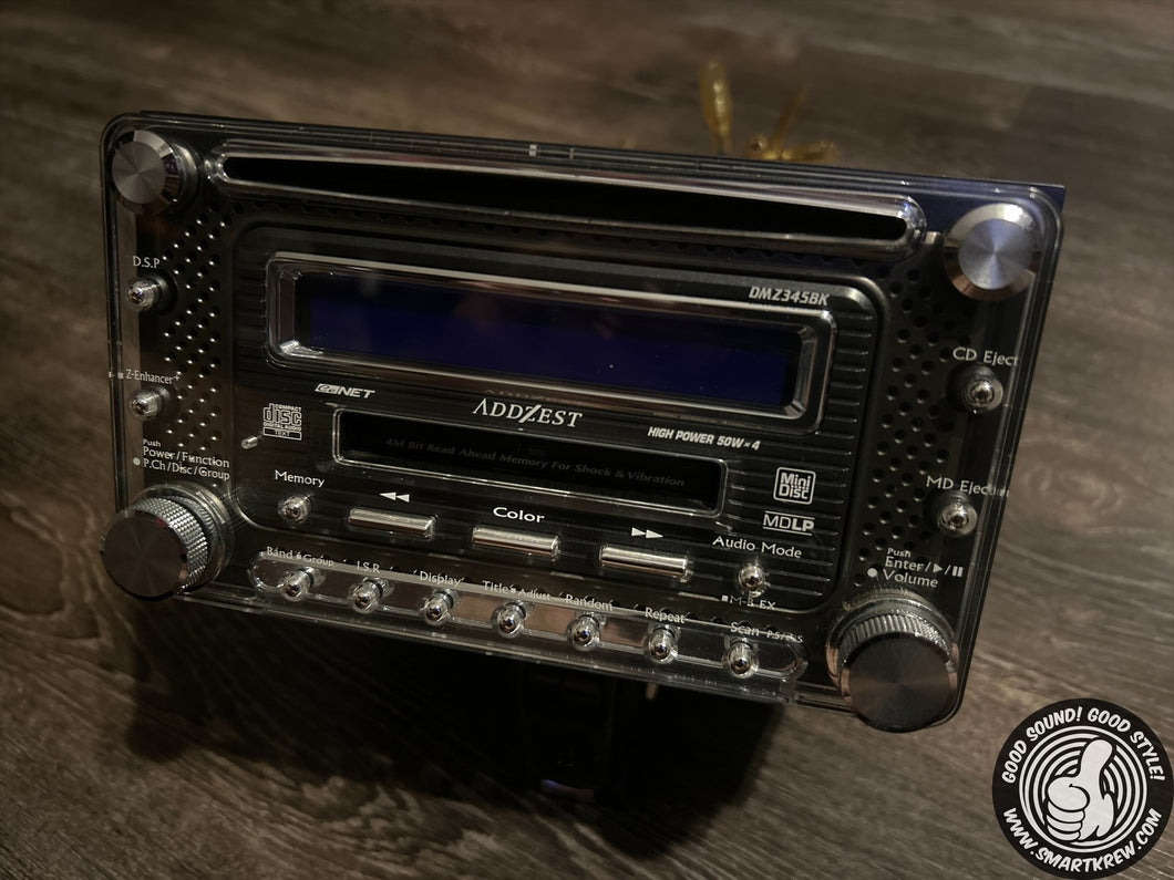 Addzest DMZ345BK Acrylic Double Din Radio