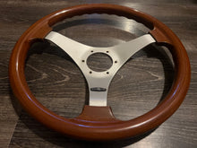 Load image into Gallery viewer, Personal 3 Spoke 350mm Wood Steering Wheel
