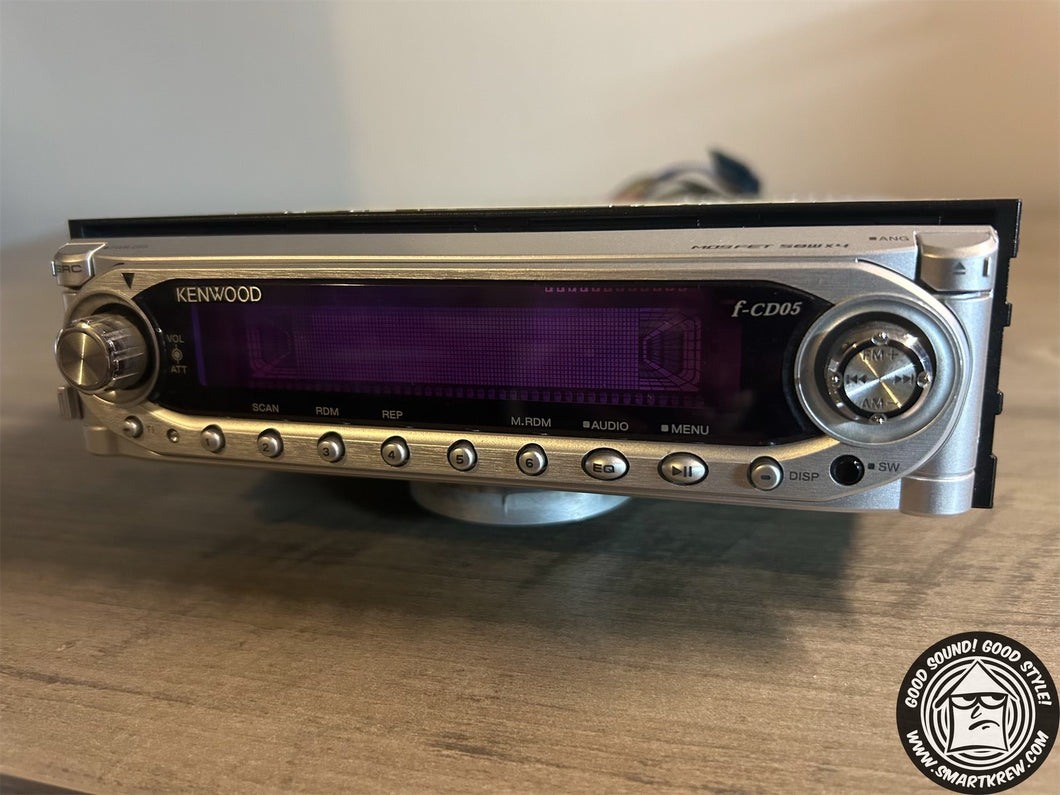 Kenwood F-CD05 Motorized Single Din Radio W/ Bluetooth