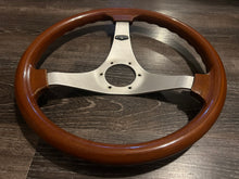 Load image into Gallery viewer, Personal 3 Spoke 350mm Wood Steering Wheel
