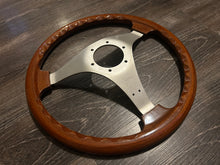 Load image into Gallery viewer, Personal 3 Spoke 350mm Wood Steering Wheel
