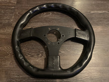 Load image into Gallery viewer, Italian Made 335mm D-Shape Black Leather Wheel
