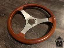 Load image into Gallery viewer, Personal 3 Spoke 350mm Wood Steering Wheel
