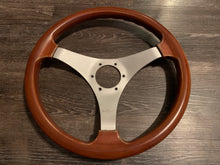 Load image into Gallery viewer, Personal 3 Spoke 350mm Wood Steering Wheel
