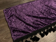 Load image into Gallery viewer, Purple Crushed Velvet With Black Tassel
