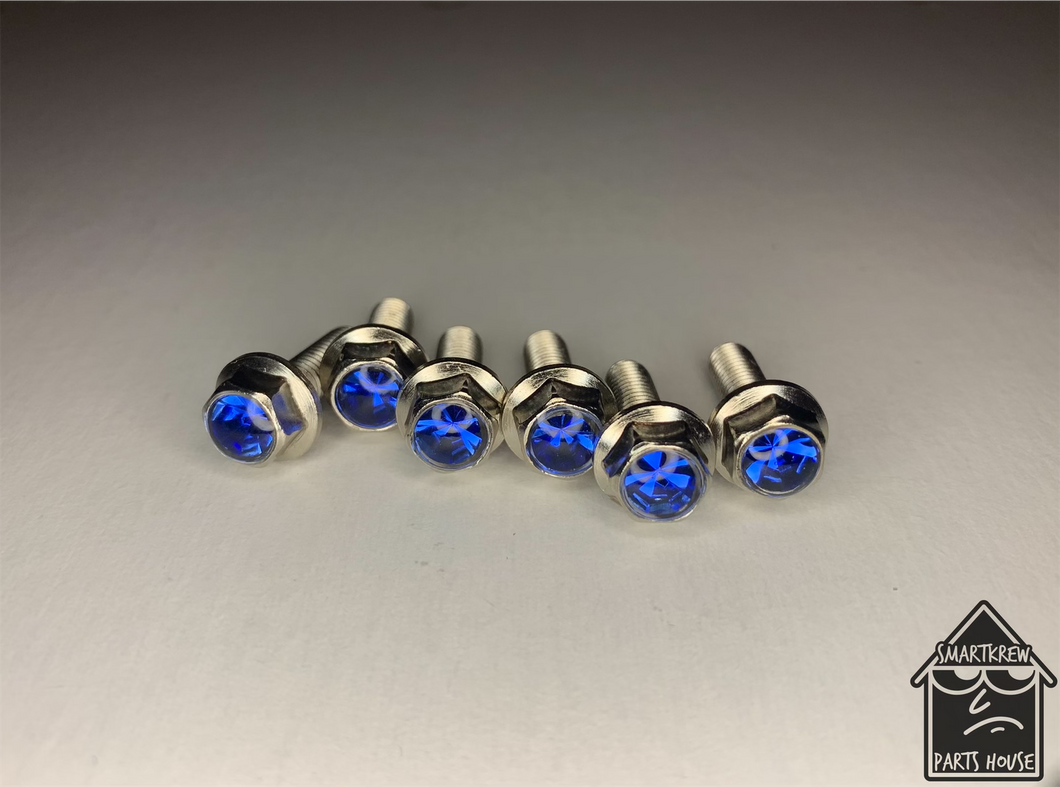 Handmade Sapphire Jeweled Steering Wheel Hardware