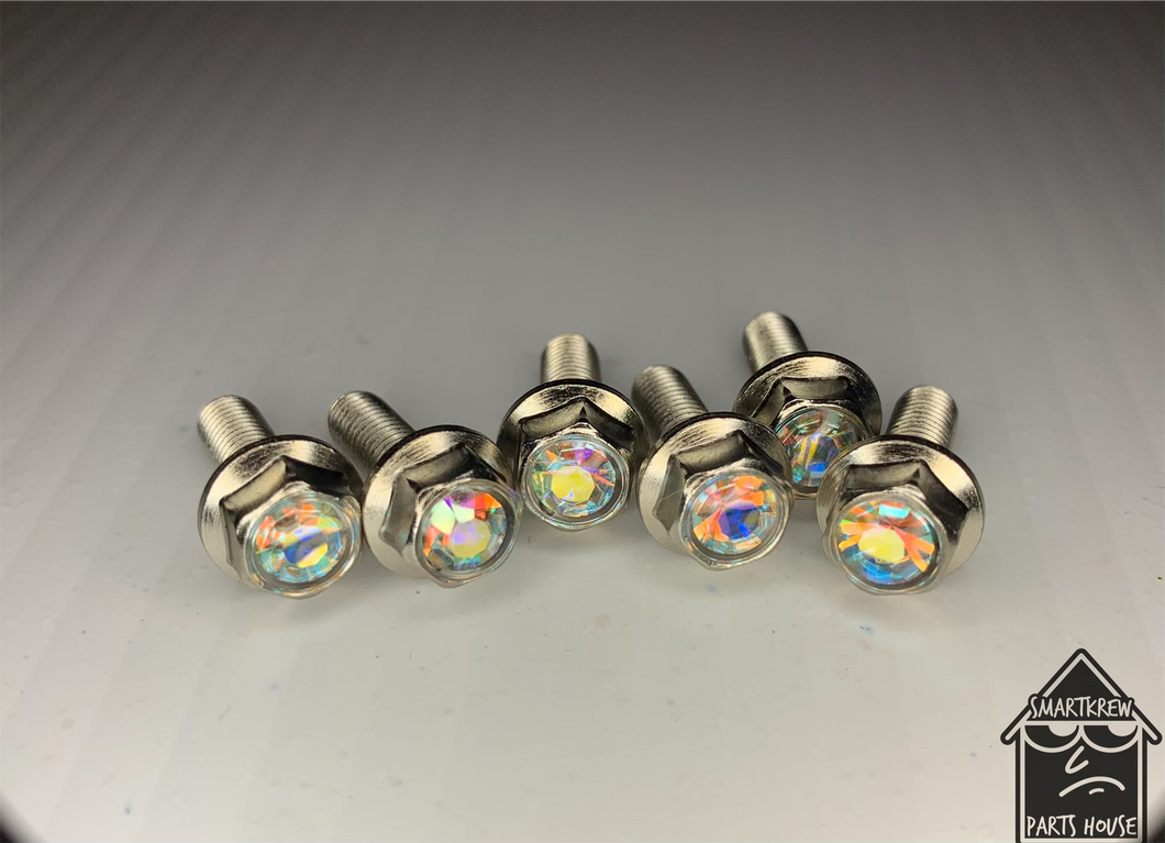 Handmade Crystal Color Shift Jeweled Steering Wheel Hardware