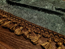 Load image into Gallery viewer, Green Crushed Velvet With Black/Gold Tassel
