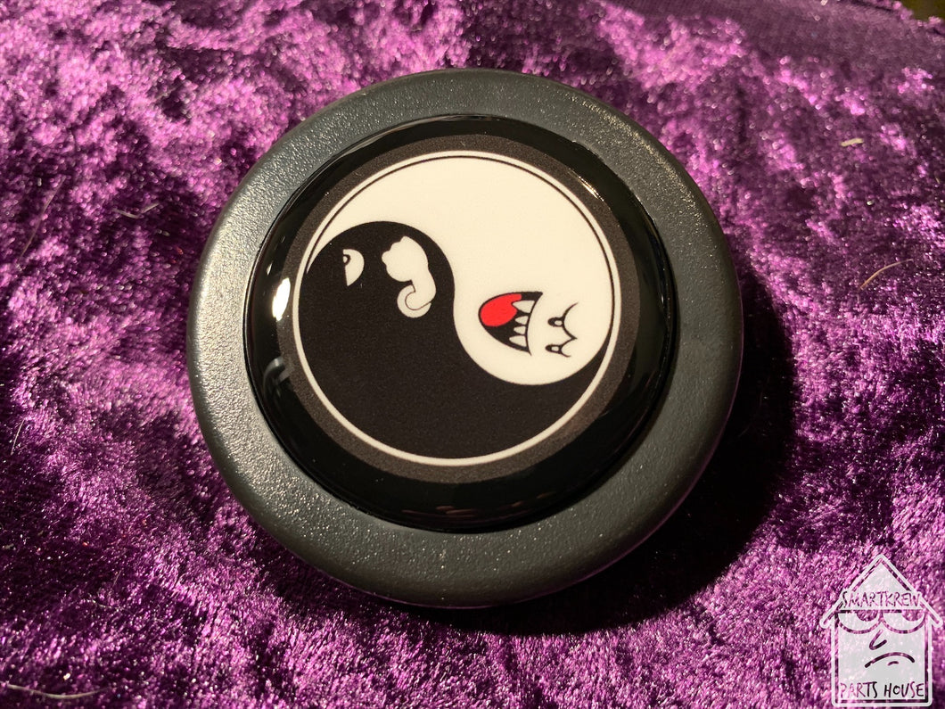 Handmade Boo/Bullet Bill Horn Button