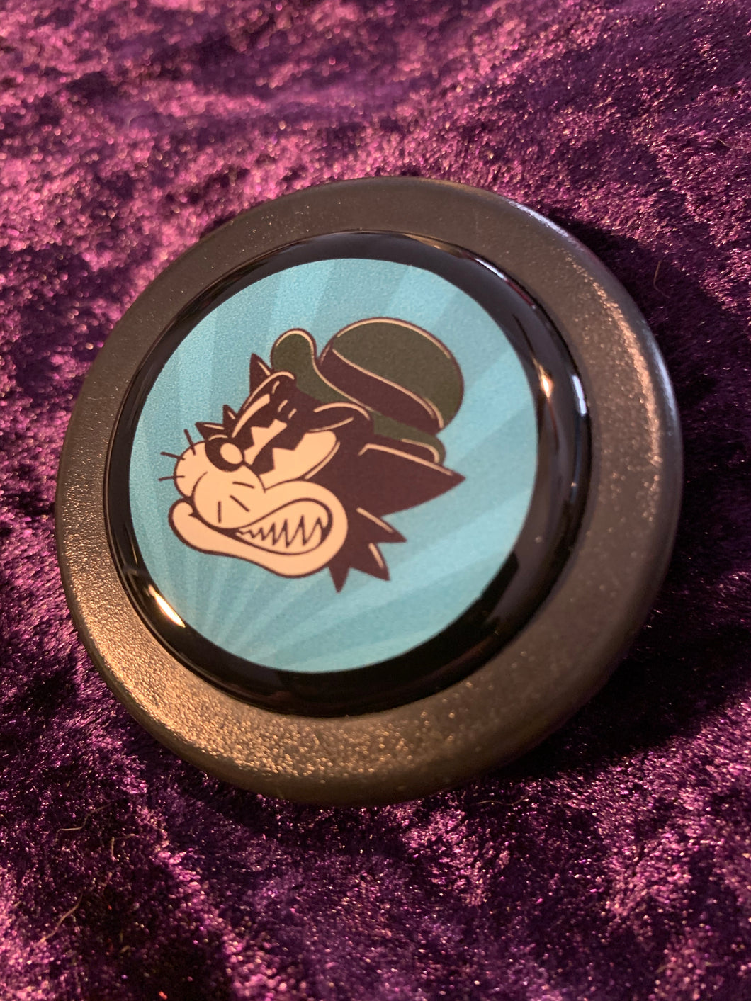 Handmade Mob Cat Horn Button