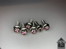 Load image into Gallery viewer, Handmade Light Rose Pink Jeweled Steering Wheel Hardware
