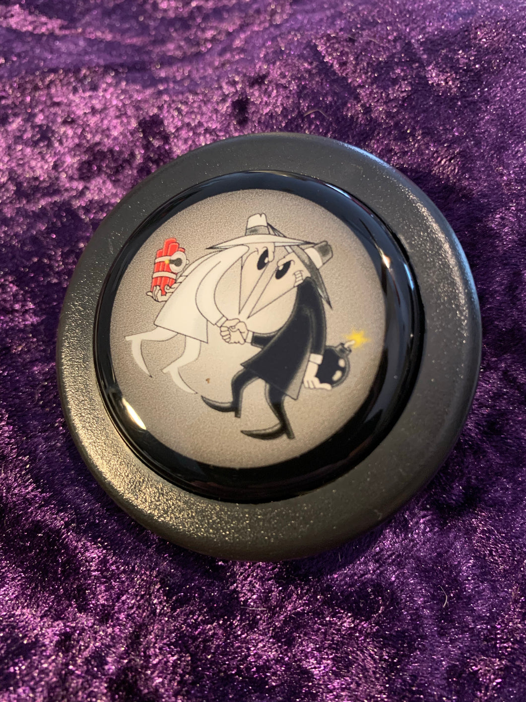 Handmade Spy Vs. Spy Horn Button